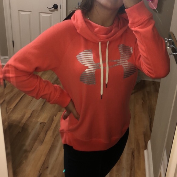 NEW WITH TAGS Orange Under Armor Sweatshirt - Picture 1 of 7
